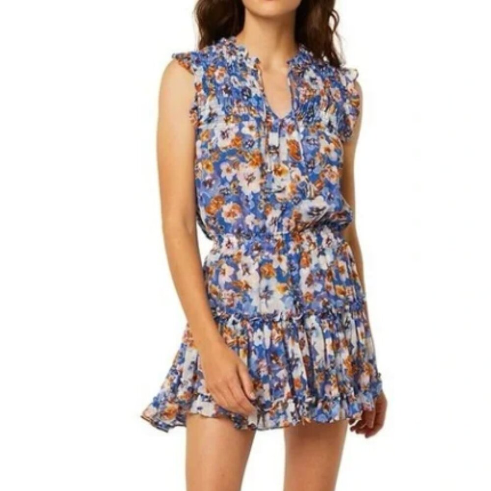 Misa Los Angeles Alia Blue Pansy Dress XS